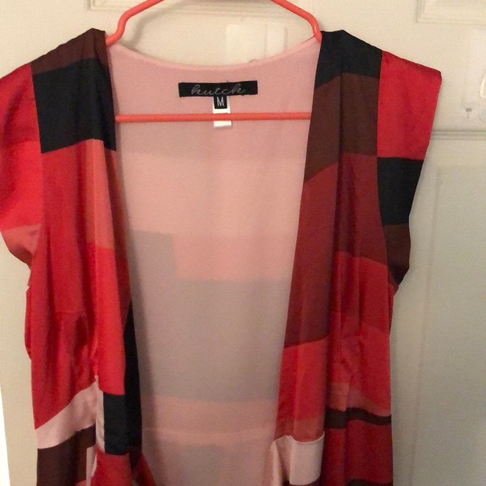 Hutch Vibrant Red and Black Dress